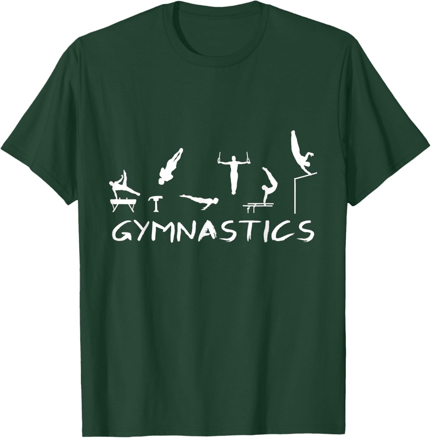 Men's & Boys Gymnastics - gymnast T-Shirt - T-Shirt | Forest