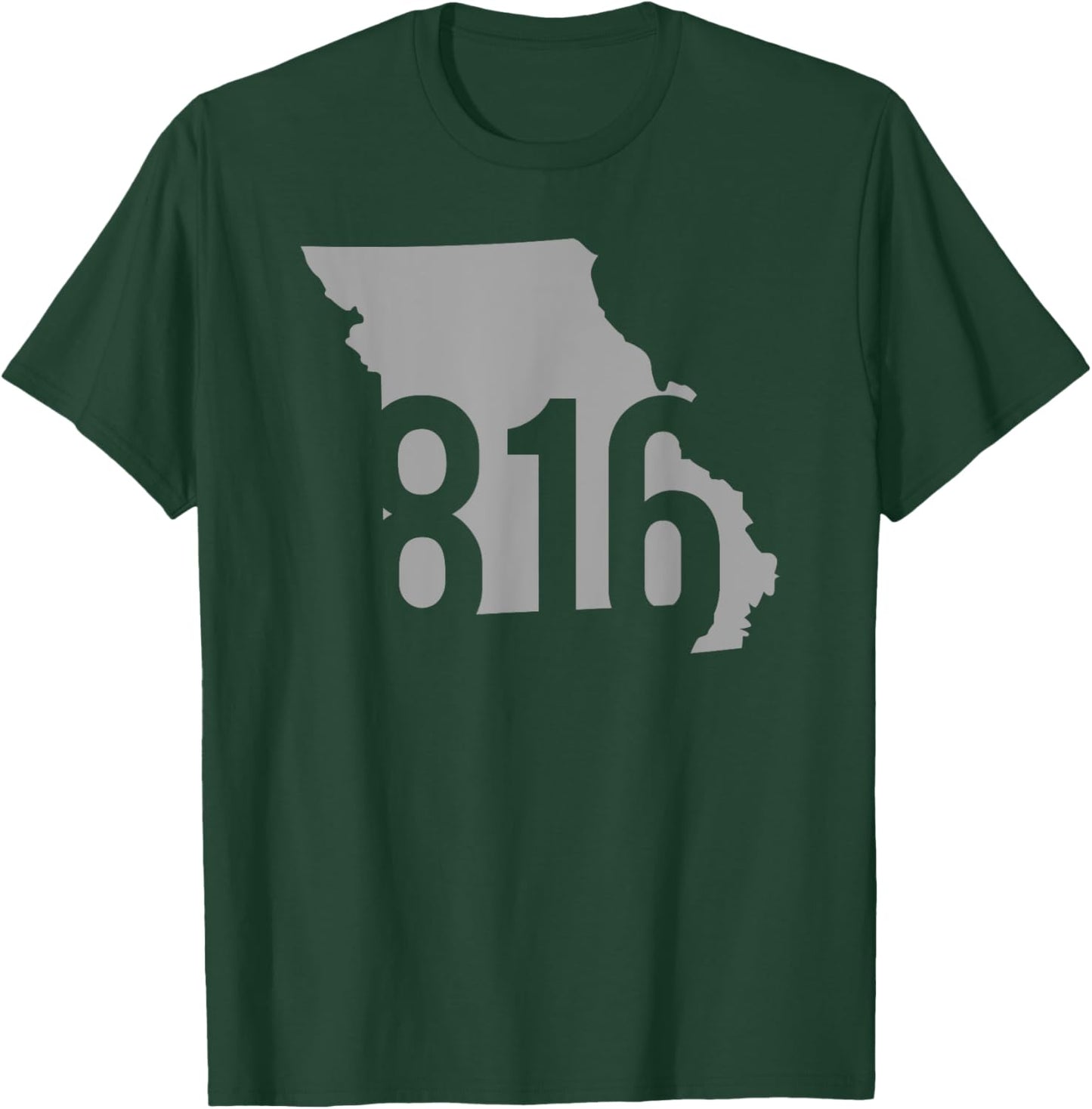 816 Area Code, Kansas City, St. Joseph, Independence, MO T-Shirt - T-Shirt | Forest