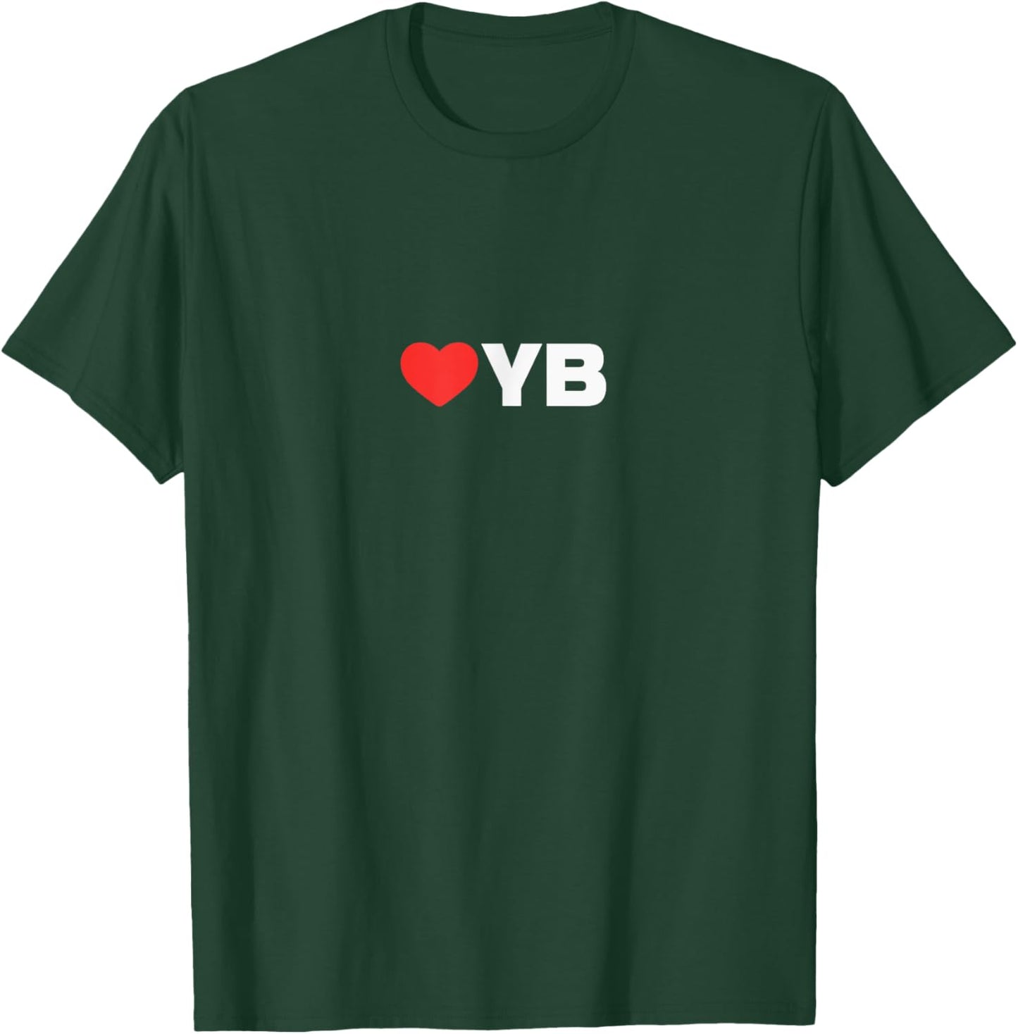 LOVE (heart) YB - Loved By People Whose Favorite is YB T-Shirt - T-Shirt | Forest