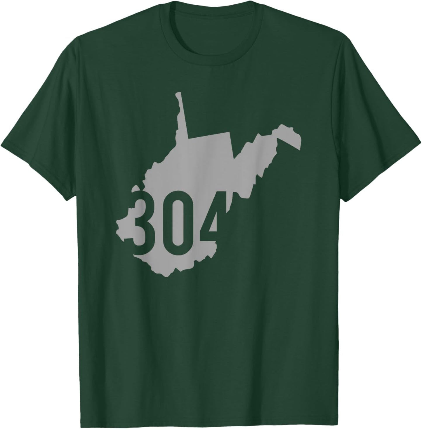 304 Area Code, Charleston, Huntington, Morgantown, WV T-Shirt - T-Shirt | Forest