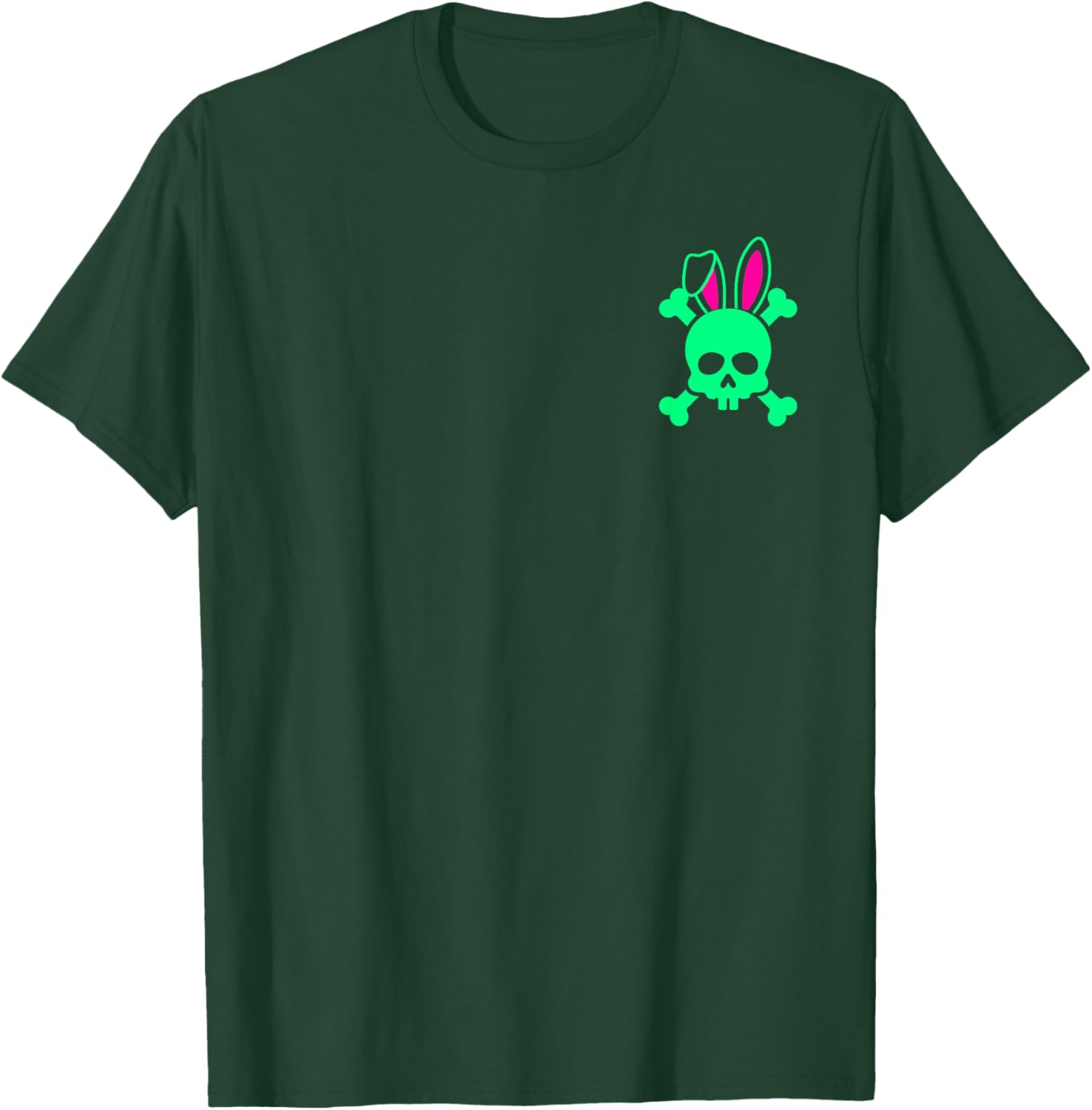 Funny Rabbit Pirate Skull With Crossbones T-Shirt - T-Shirt | Forest