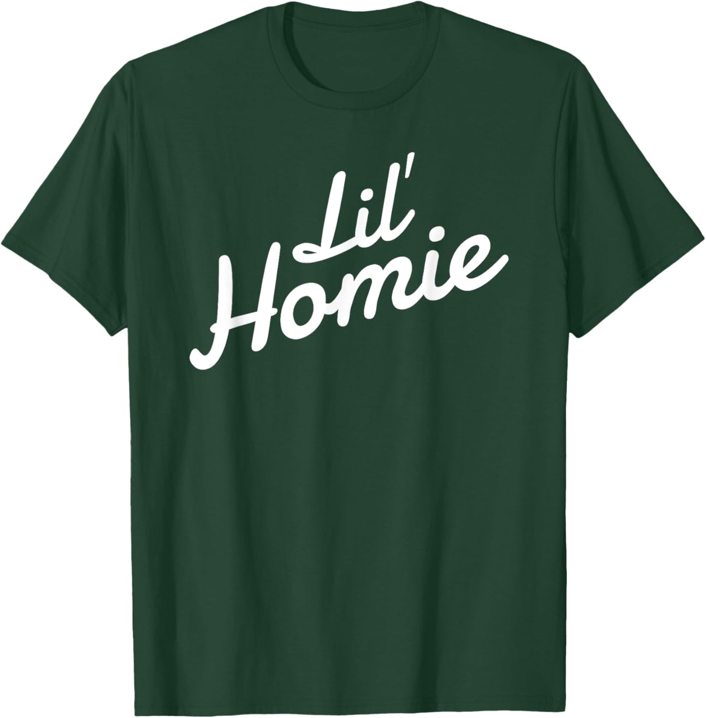 Mexican Homie Apparel Co. Lil' Homie - Black, -Adults & Kids, Short Sleeve, Regular Fit, Small T-Shirt - T-Shirt | Forest