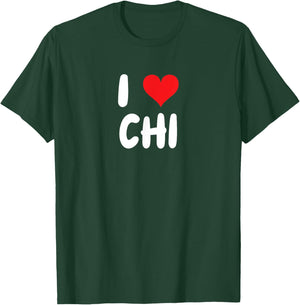 I Love Chi - Heart T-Shirt - T-Shirt | Forest