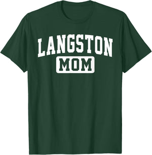 Langston University Mom Mother Arch Vintage Family Men Women T-Shirt - T-Shirt | Forest