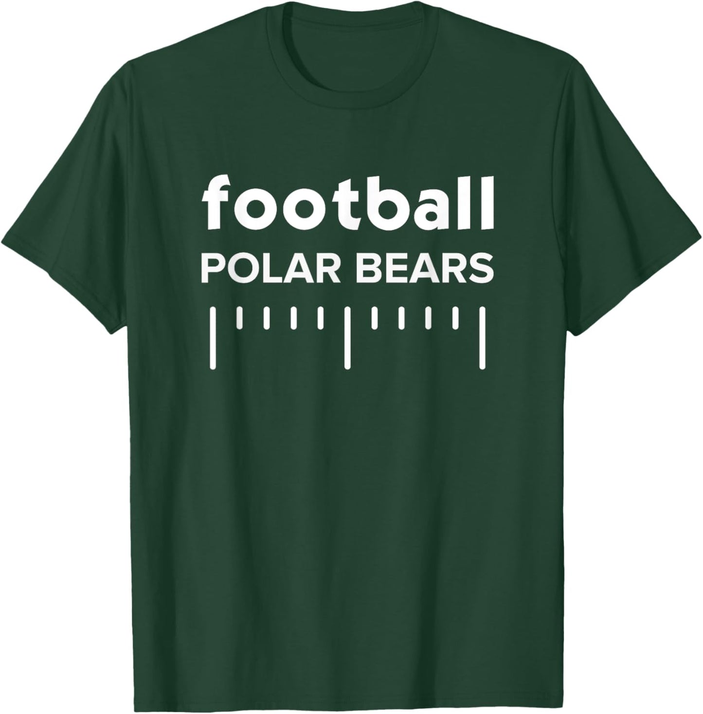 Bracken County Polar Bears Football Lines HS T-Shirt - T-Shirt | Forest
