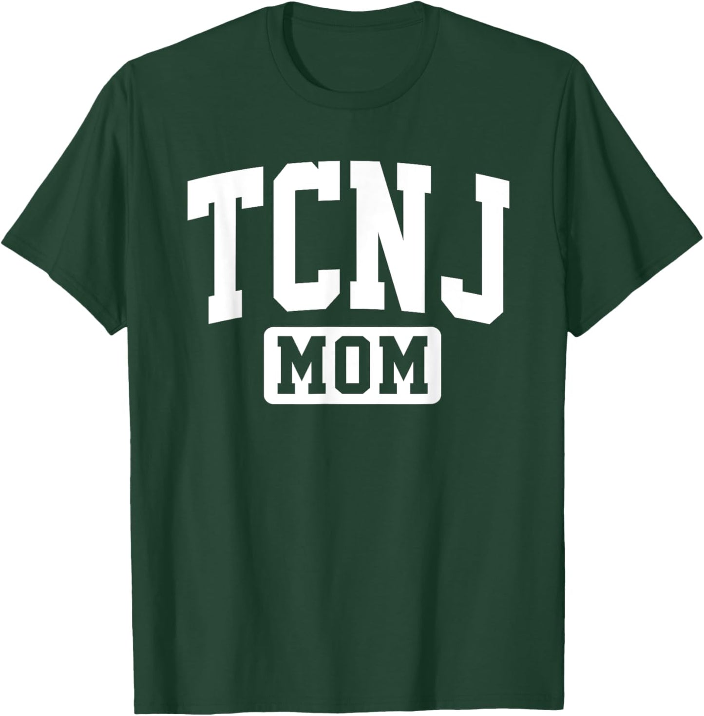 Family University College Arch Retro Design TCNJ The College of New Jersey Mom Mother Arch Vintage T-Shirt - T-Shirt | Forest