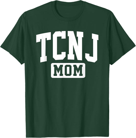 Family University College Arch Retro Design TCNJ The College of New Jersey Mom Mother Arch Vintage T-Shirt - T-Shirt | Forest