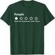 People Review 1 Star Rating I Prefer Nature Camping Hiking T-Shirt - T-Shirt | Forest