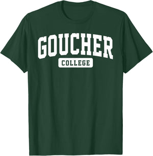 Goucher College Arch Vintage Classic Design Gifts Men Women T-Shirt - T-Shirt | Forest
