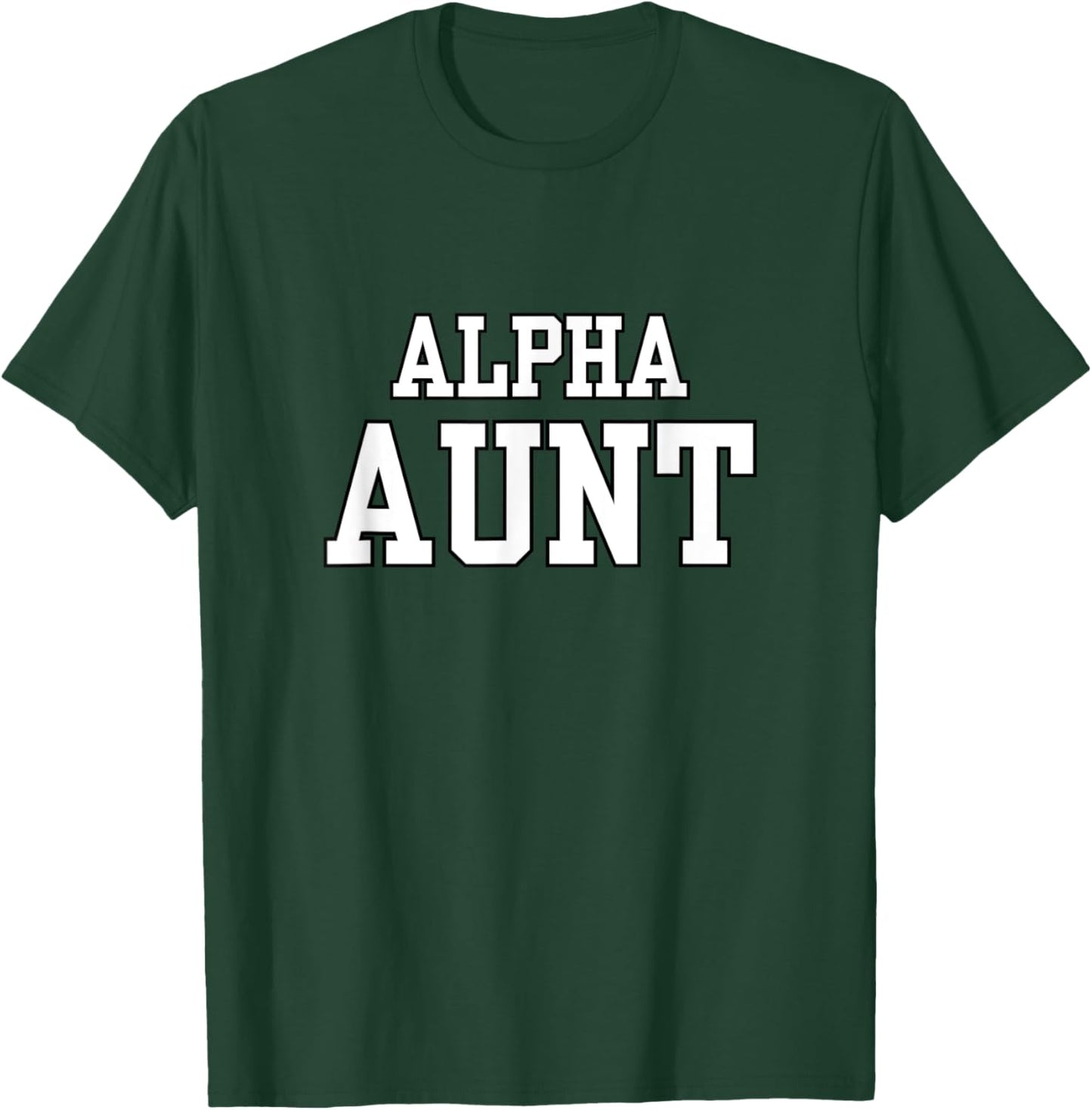 Alpha Aunt Wolf Matching Family Tribe Wolves Moon Auntie T-Shirt - T-Shirt | Forest
