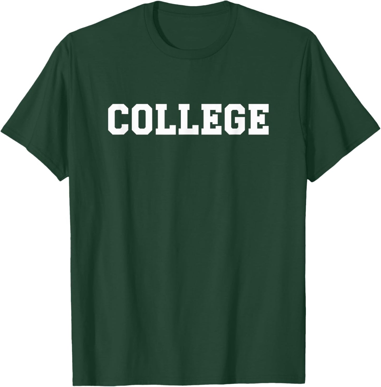 COLLEGE | Film Movie Wardrobe Shirt That Says COLLEGE T-Shirt - T-Shirt | Forest