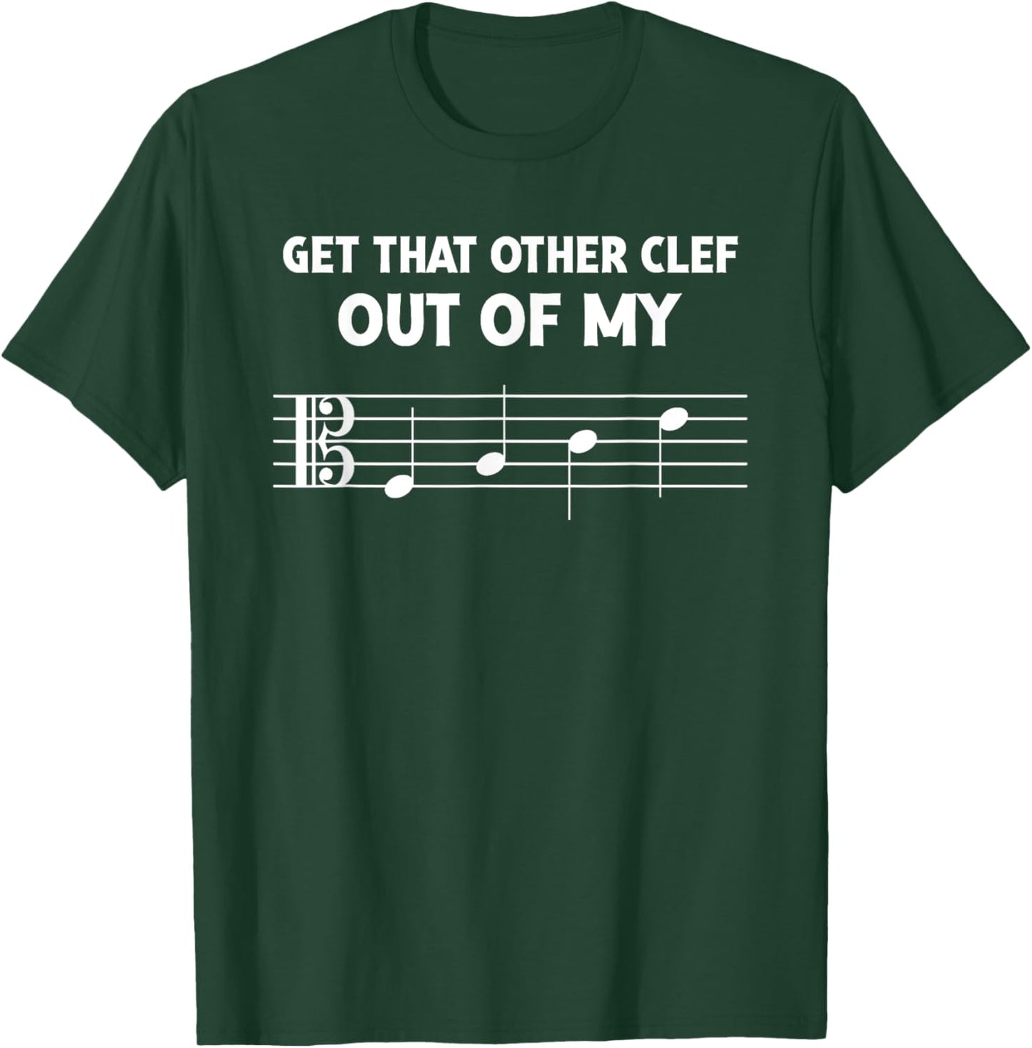 Funny Alto Clef Out Of My Face for Orchestra Viola Players T-Shirt - T-Shirt | Forest