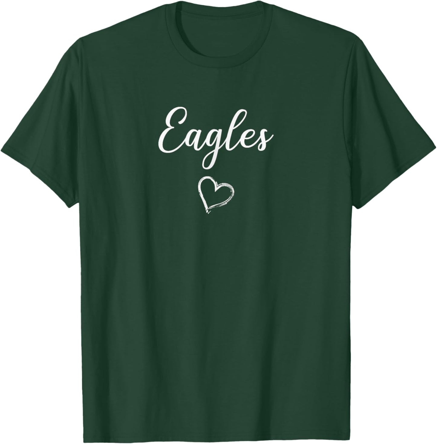 Canton Eagles Above Small Heart T-Shirt - T-Shirt | Forest
