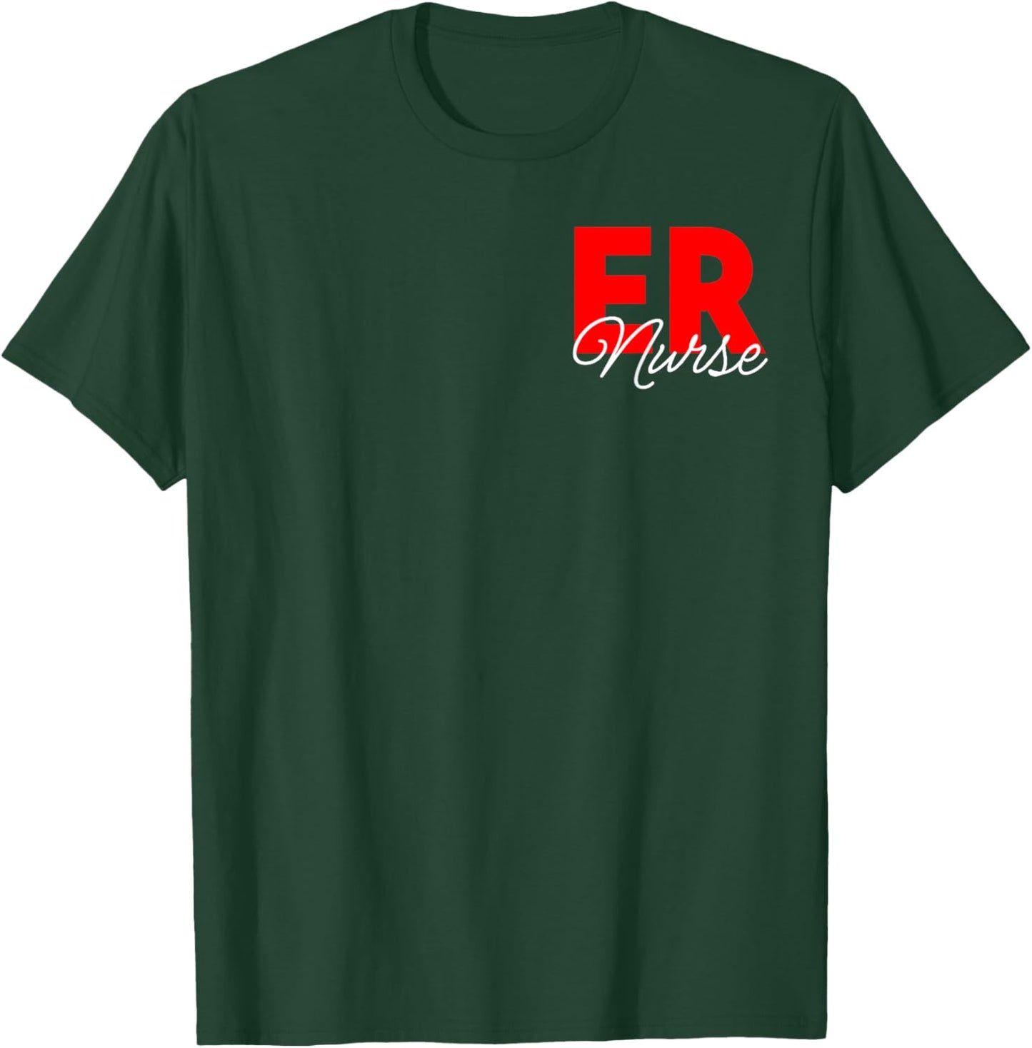 Women Emergency Room Registered Nurse Retro Er Nurse T-Shirt - T-Shirt | Forest
