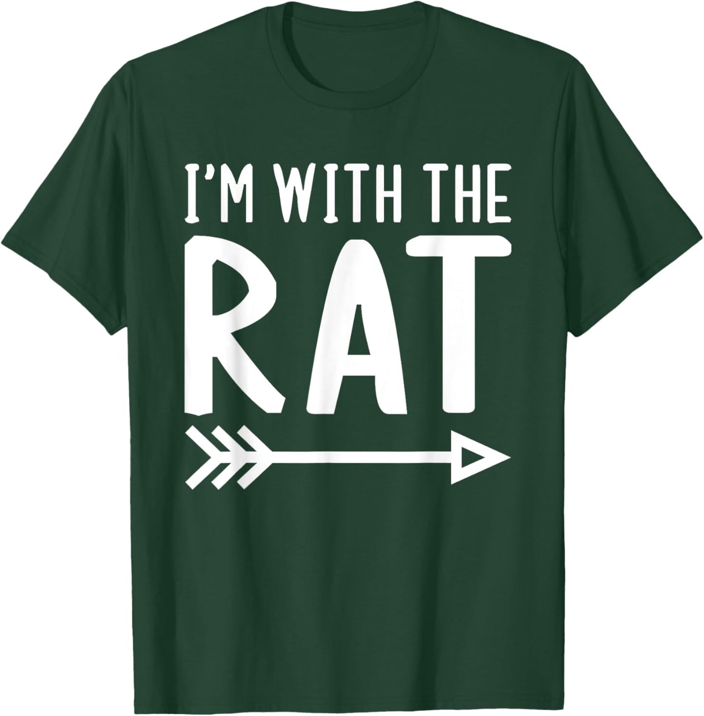 I'm With The Rat Funny Matching Halloween Couple Costume T-Shirt - T-Shirt | Forest