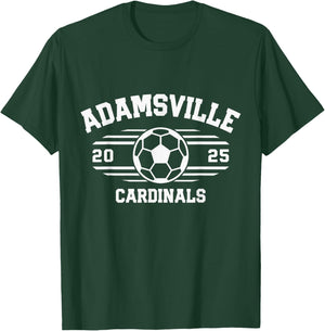 Adamsville Cardinals Soccer Ball 2025 T-Shirt - T-Shirt | Forest