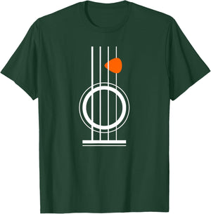 4 Strings & Pick / Plectrum - Bass Guitar Player or Bassist T-Shirt - T-Shirt | Forest