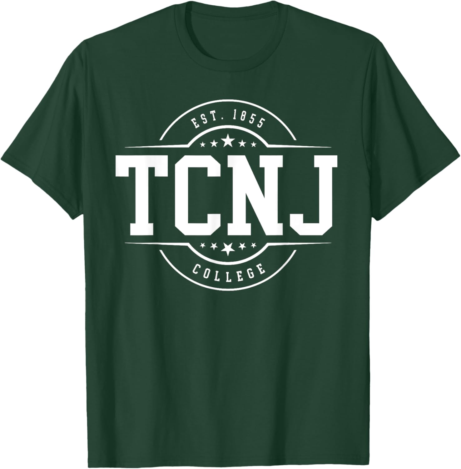 TCNJ The College of New Jersey Arch Vintage Classic Design T-Shirt - T-Shirt | Forest