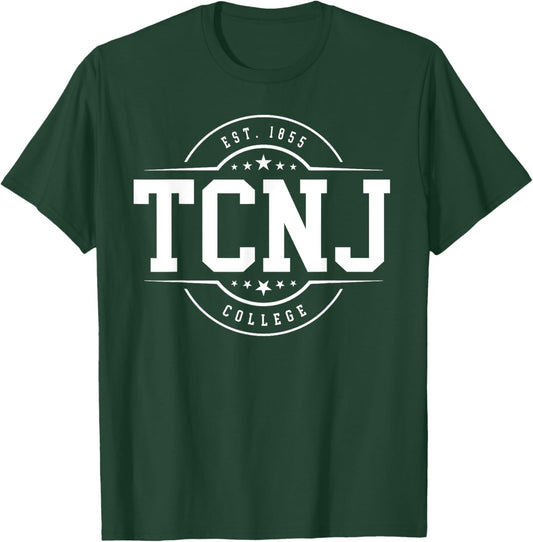 TCNJ The College of New Jersey Arch Vintage Classic Design T-Shirt - T-Shirt | Forest