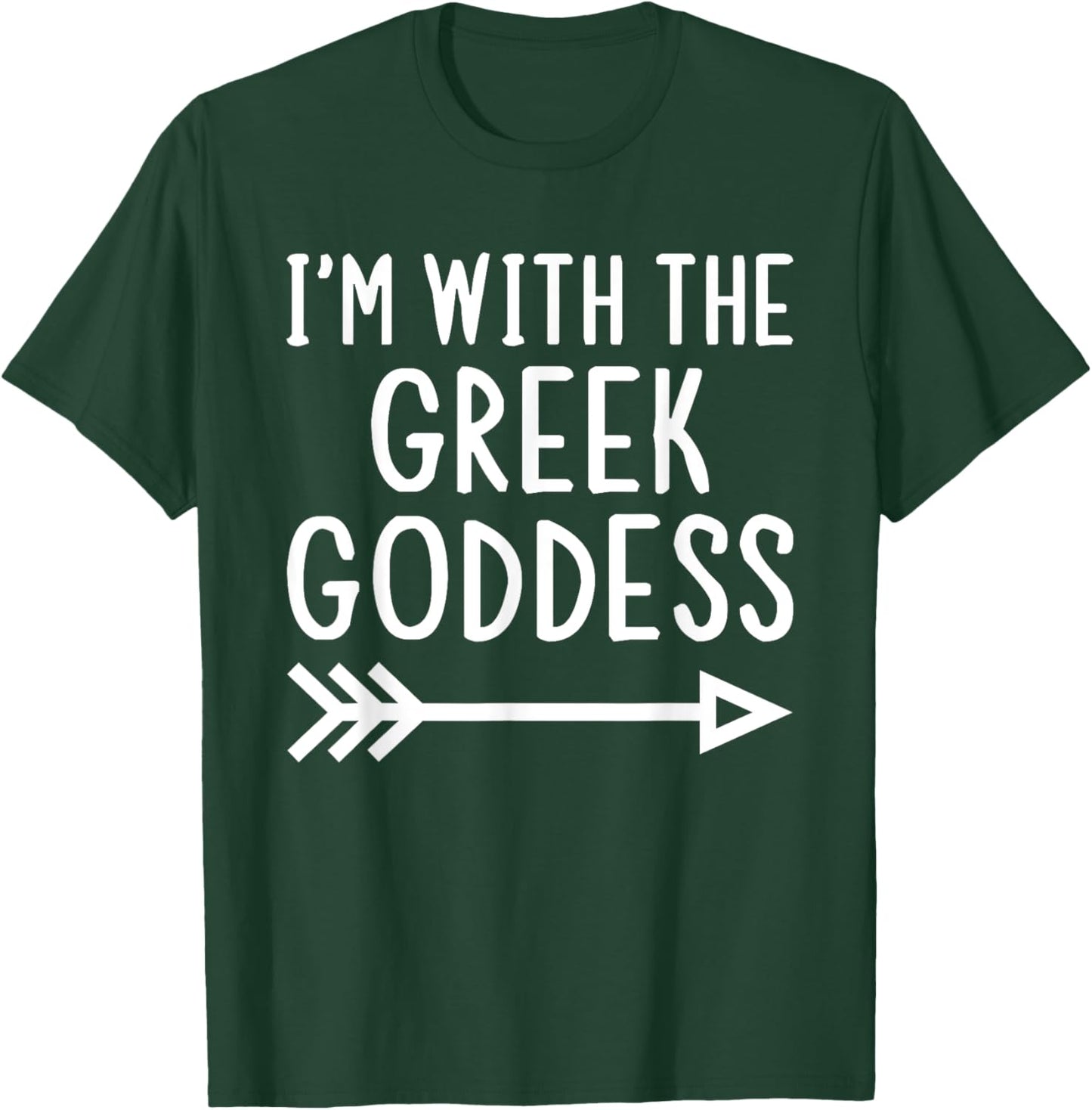 I'm With The Greek Goddess Funny Matching Halloween Costume T-Shirt - T-Shirt | Forest