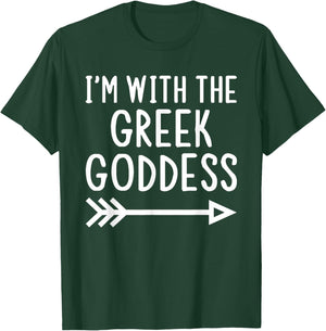 I'm With The Greek Goddess Funny Matching Halloween Costume T-Shirt - T-Shirt | Forest