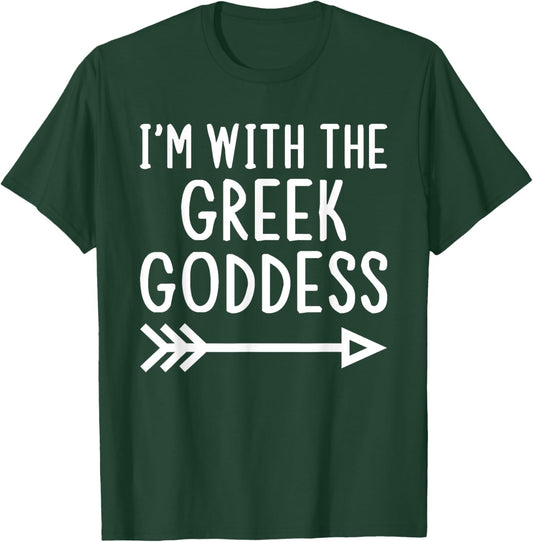 I'm With The Greek Goddess Funny Matching Halloween Costume T-Shirt - T-Shirt | Forest
