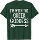 I'm With The Greek Goddess Funny Matching Halloween Costume T-Shirt - T-Shirt | Forest