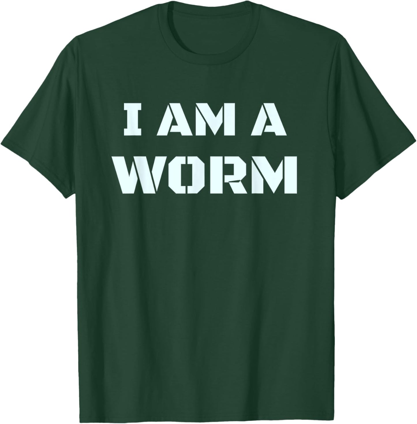 I Am A Worm In Simple Costume Easy Funny T-Shirt - T-Shirt | Forest