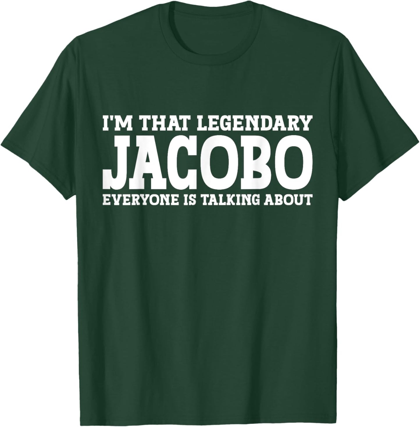 Jacobo Personal Name First Name Funny Jacobo T-Shirt - T-Shirt | Forest