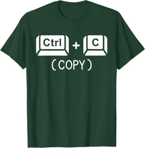 Copy Paste Ctrl C Ctrl V Dad Son Happy Father's Day Family T-Shirt - T-Shirt | Forest