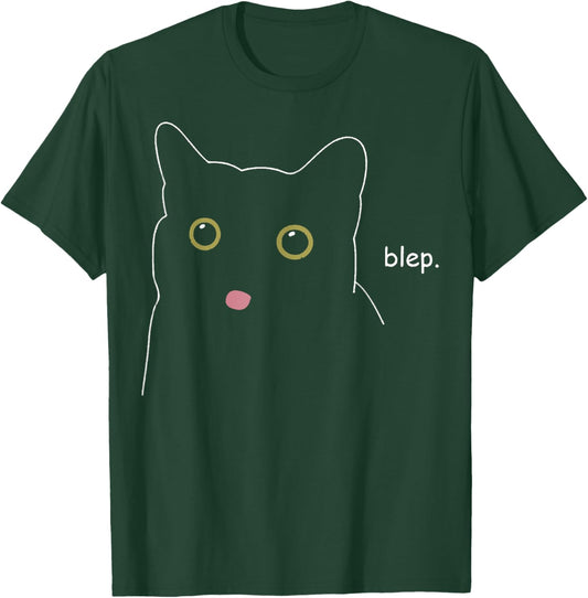 Funny Blep Blep Cute Cat Animals T-Shirt - T-Shirt | Forest