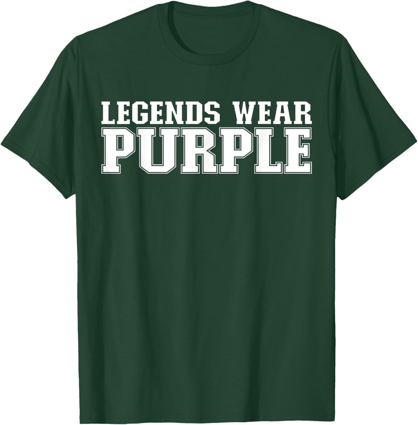 Legends Wear Purple Spirit Wear Team Game Color War Funny T-Shirt - T-Shirt | Forest