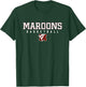 Moline Maroons Logo Basketball HS T-Shirt - T-Shirt | Forest