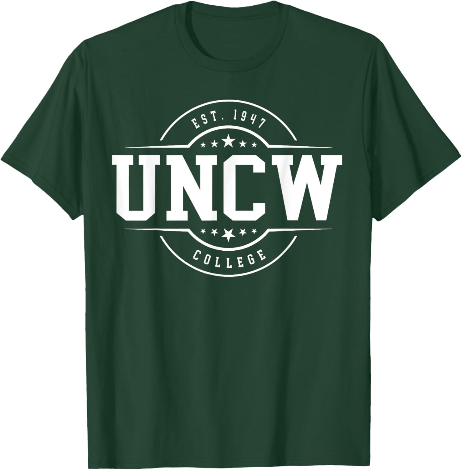 UNCW Arch Vintage Retro College Arch Vintage Classic Design T-Shirt - T-Shirt | Forest