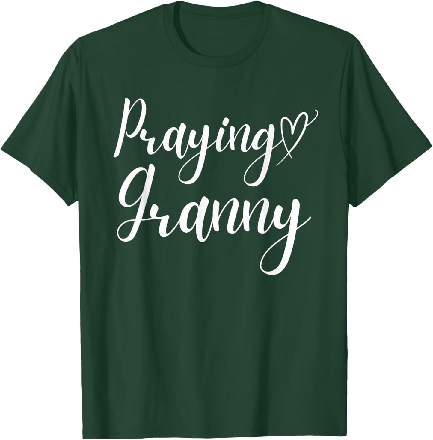 Praying Granny Perfect Christian Grandma T-Shirt - T-Shirt | Forest