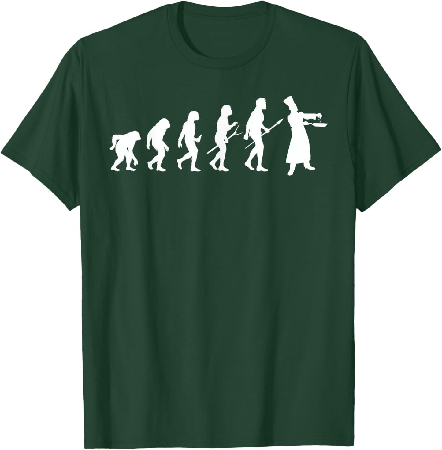 Cooking Evolution Cook Chef Cuisine Cooking Meal Prep T-Shirt - T-Shirt | Forest