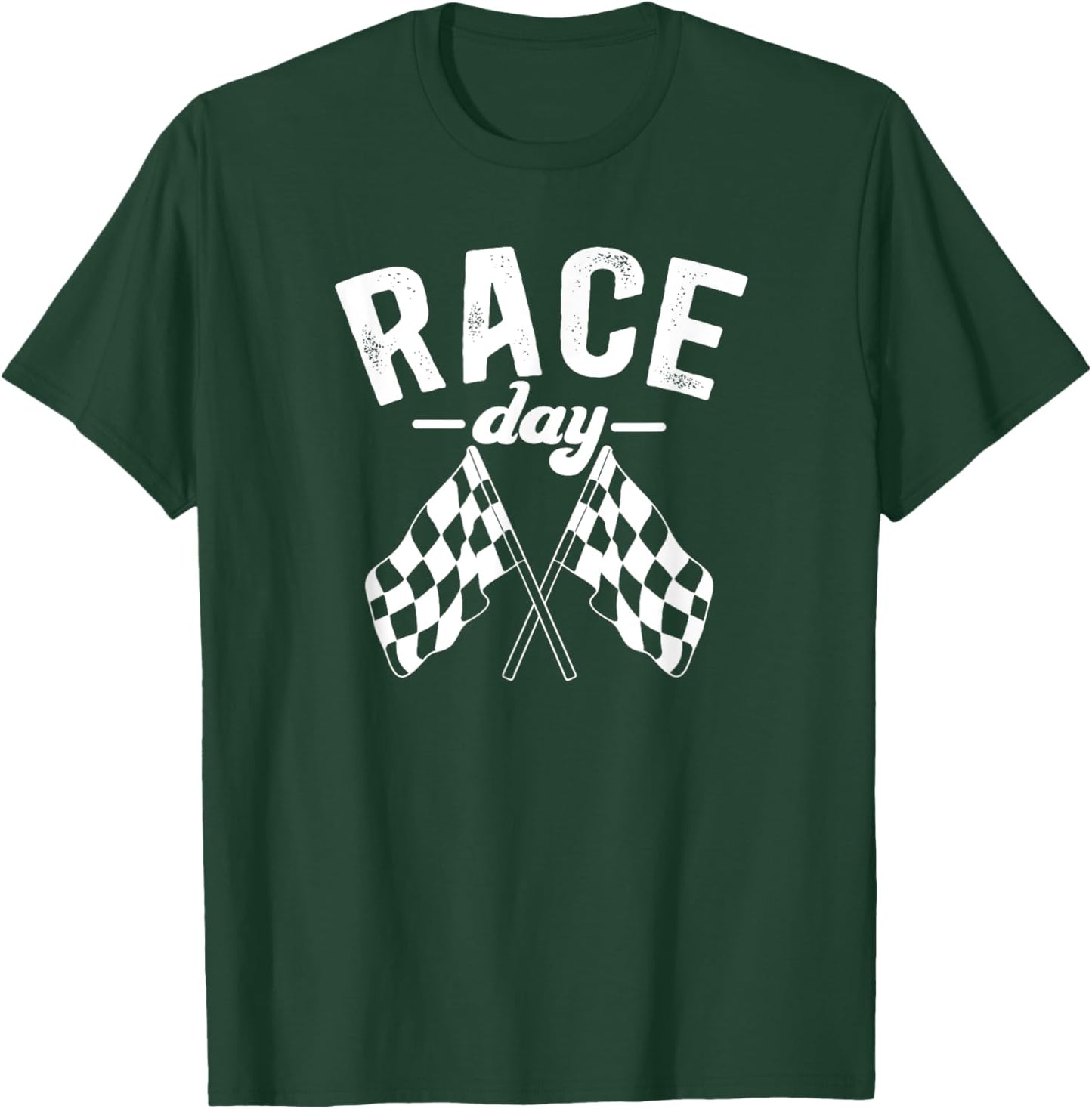 Car Race Day Checkered Flag Race Days Car Racing Day T-Shirt - T-Shirt | Forest
