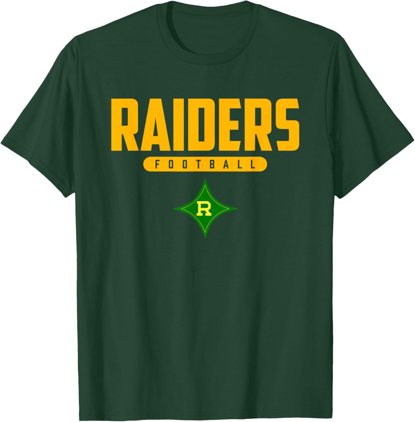 Richmond Raiders Logo Football HS T-Shirt - T-Shirt | Forest