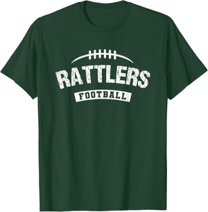 Rattlers Rio Grande City Football Distressed HS T-Shirt - T-Shirt | Forest