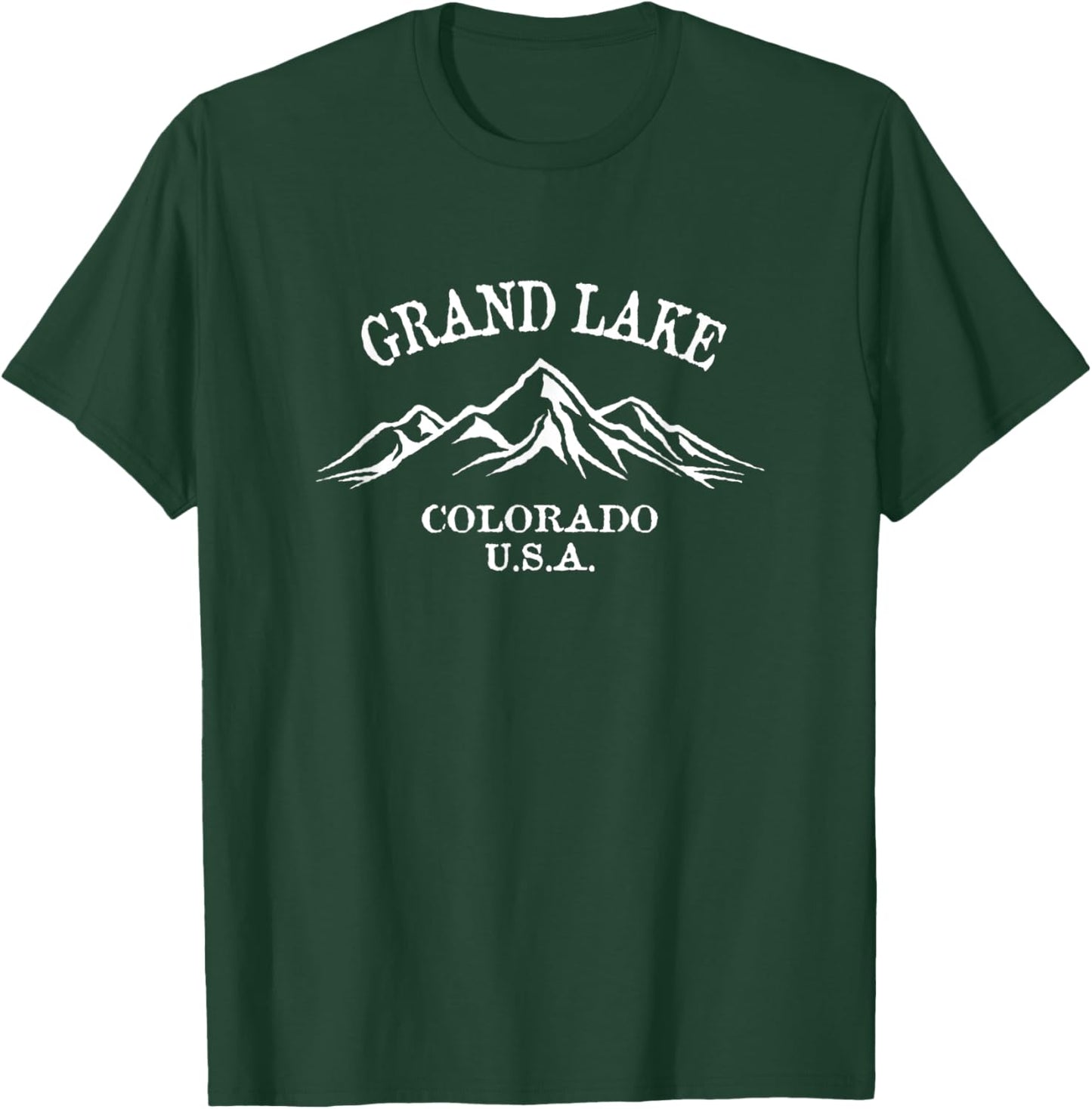 Grand Lake Colorado USA Mountain Design T-Shirt - T-Shirt | Forest