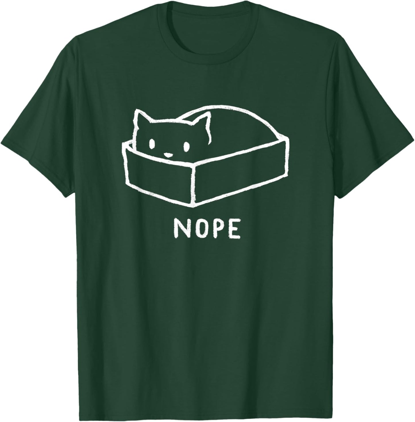 Threadless Fox Shiver Nope Graphic T-Shirt - T-Shirt | Forest