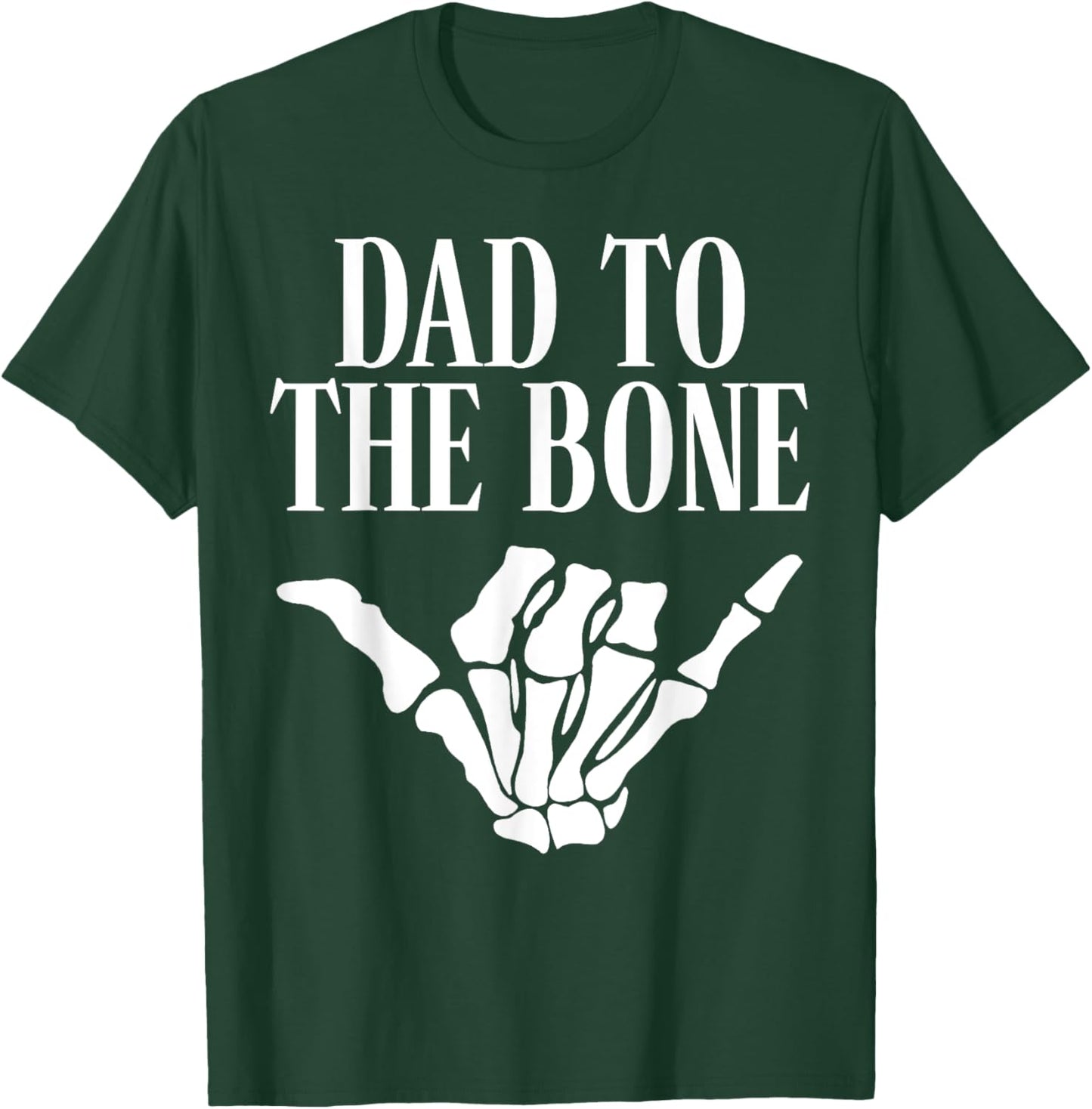 Dad To The Bone Gothic Halloween Family Matching T-Shirt - T-Shirt | Forest