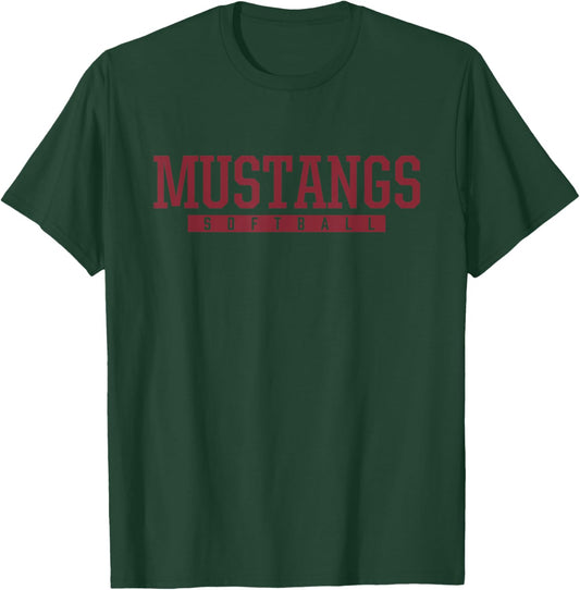Herriman Mustangs Softball HS T-Shirt - T-Shirt | Forest