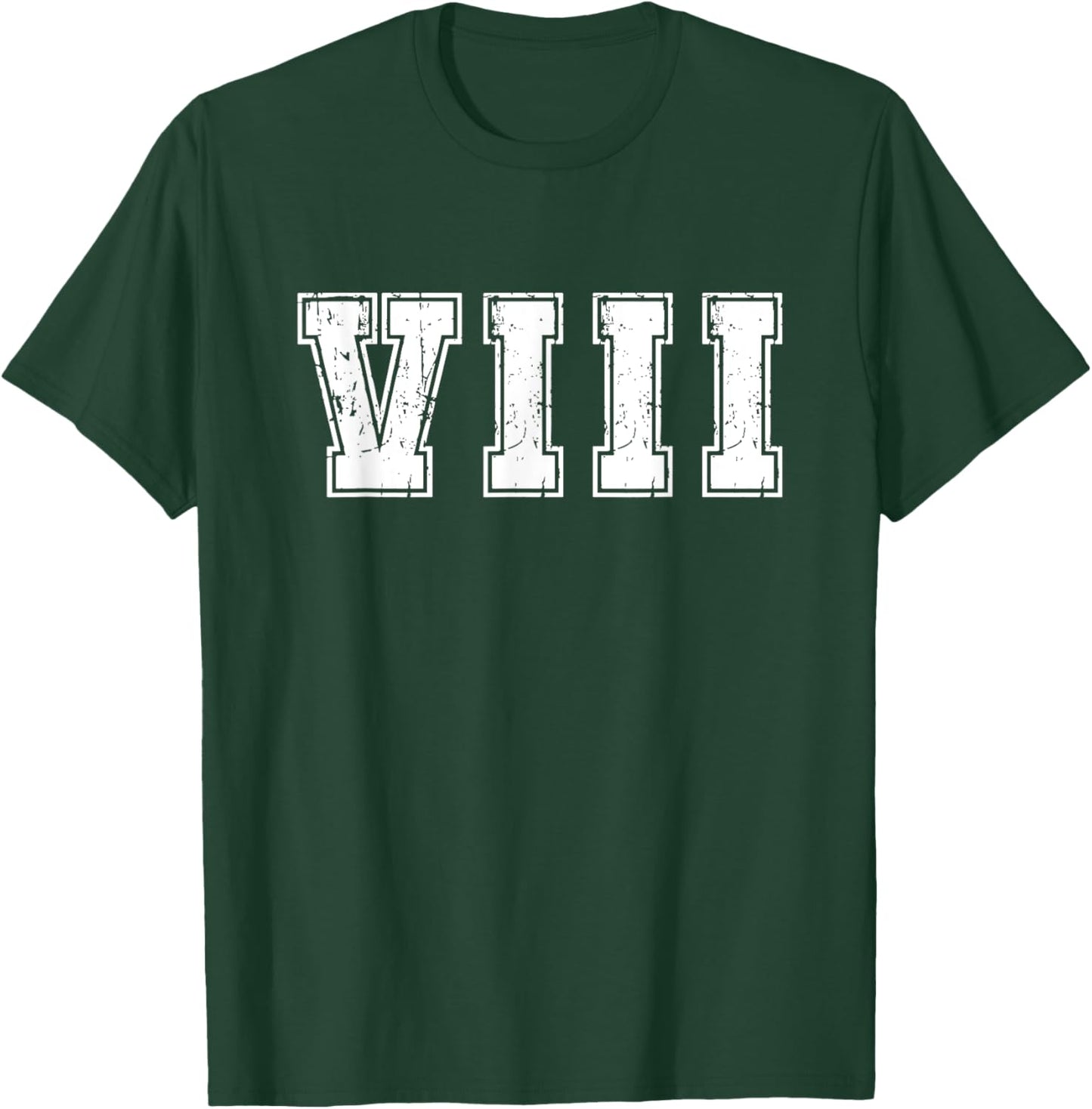 Roman Numeral 8th Birthday Eight 8 Years Old Birthday T-Shirt - T-Shirt | Forest