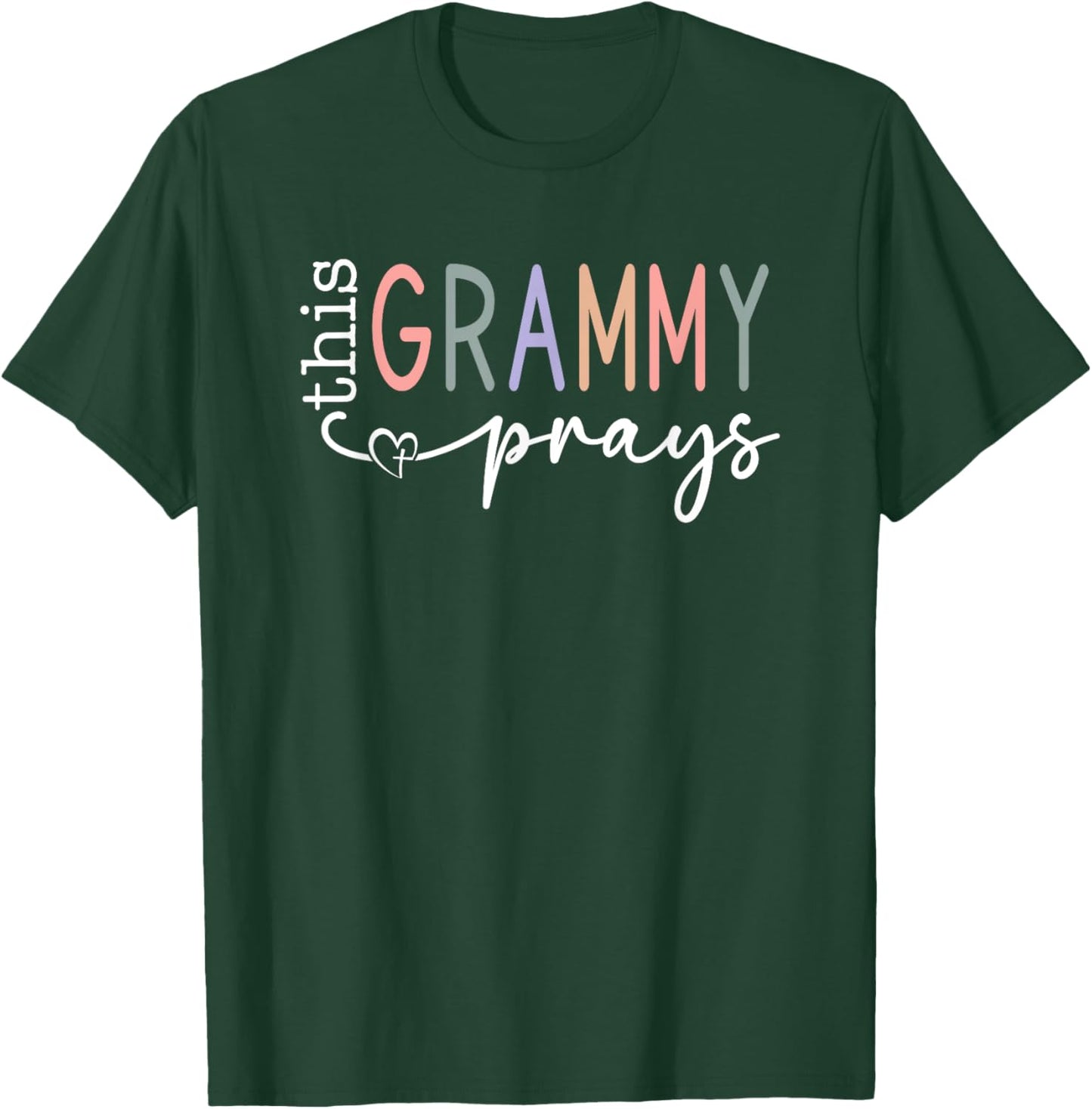 This Grammy Prays T-Shirt - T-Shirt | Forest
