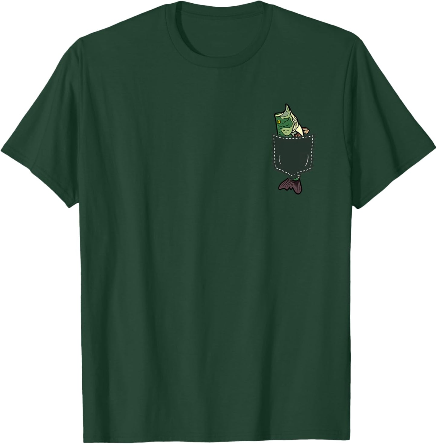 Musky Fishing Fisherman T-Shirt - T-Shirt | Forest