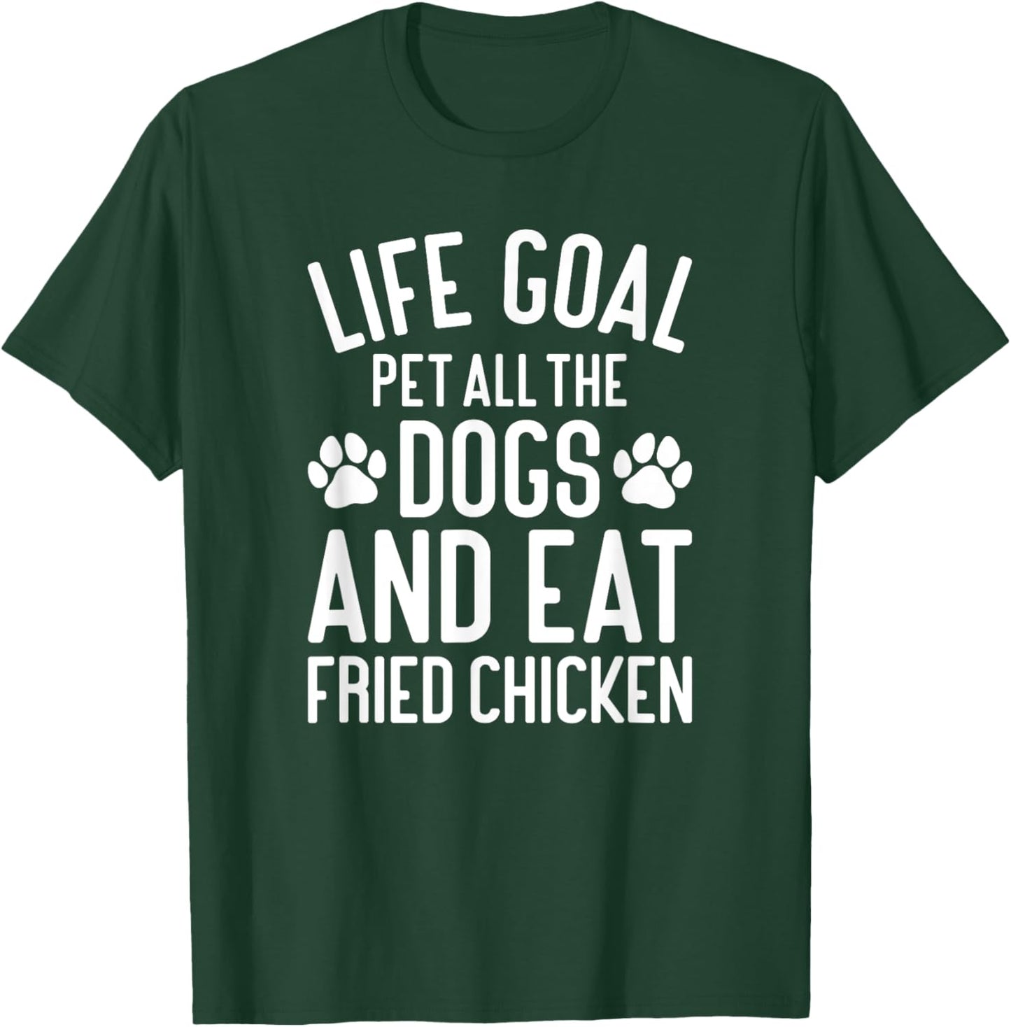 Fried Chicken Pet All The Dogs Funny Dogs and Fried Chicken T-Shirt - T-Shirt | Forest