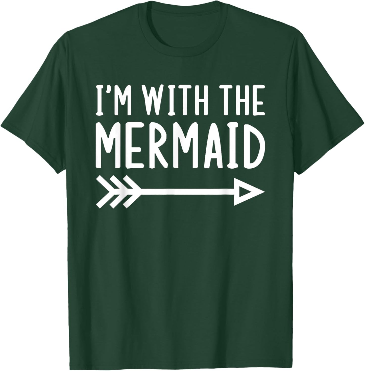 I'm With The Mermaid Funny Matching Halloween Couple Costume T-Shirt - T-Shirt | Forest