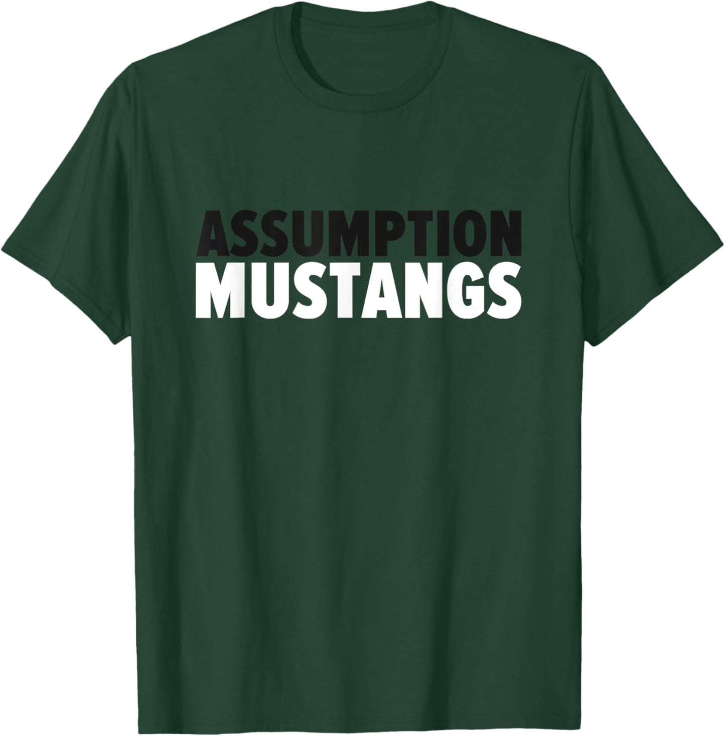 Assumption Mustangs Bold T-Shirt - T-Shirt | Forest
