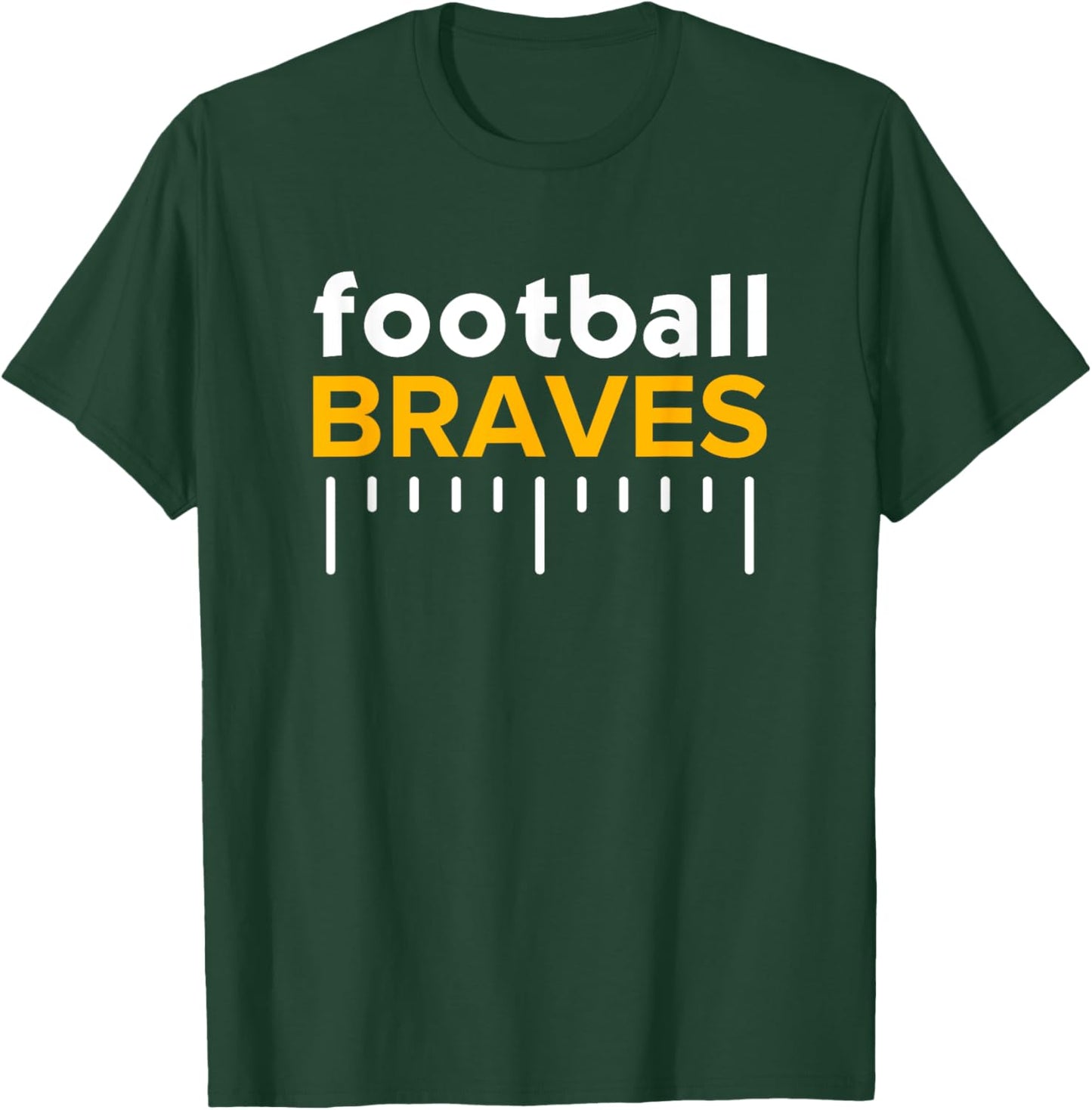 Star Valley Braves Football Lines HS T-Shirt - T-Shirt | Forest